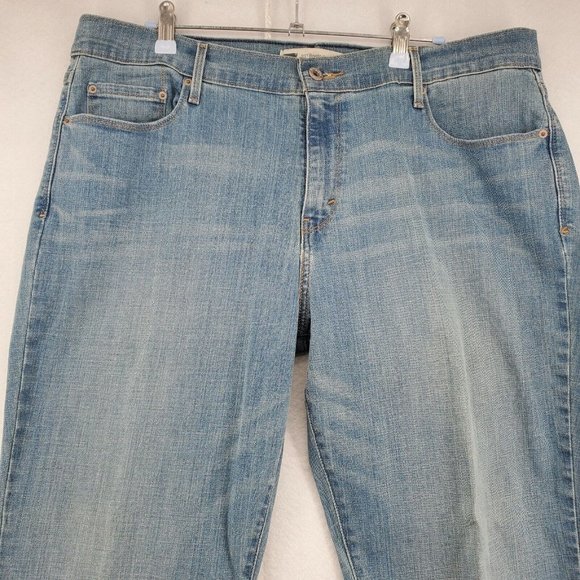Levi 515 Jeans Women’s Boot Cut Embroidered on rear pockets Blue Size 14 Short - Picture 5 of 12
